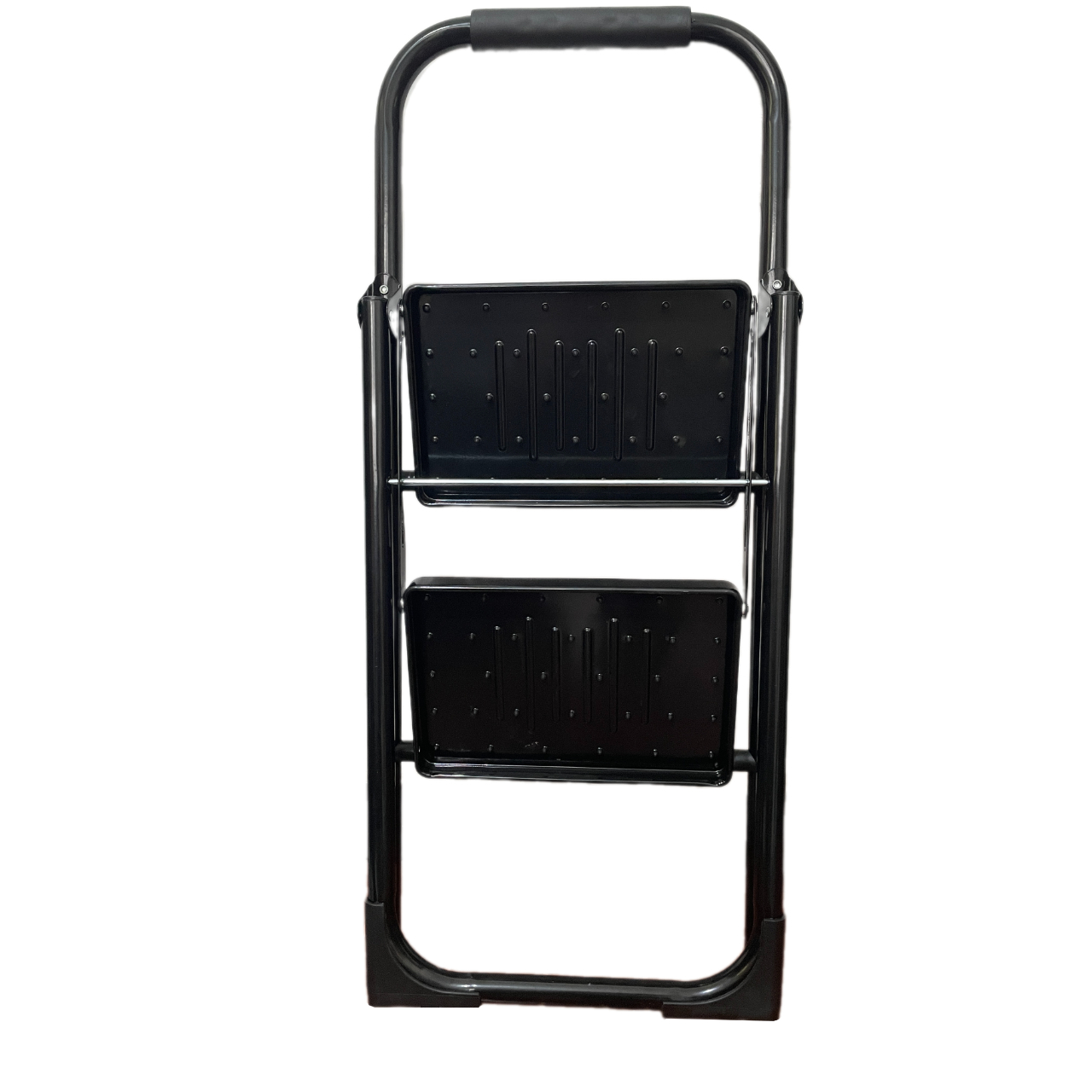 2 Step Ladder, Foldable, Load capacity 330lbs, Black