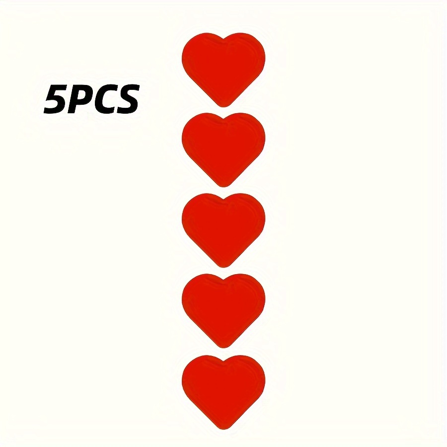 5 PCS Heart Shape Camera Cover Sticker