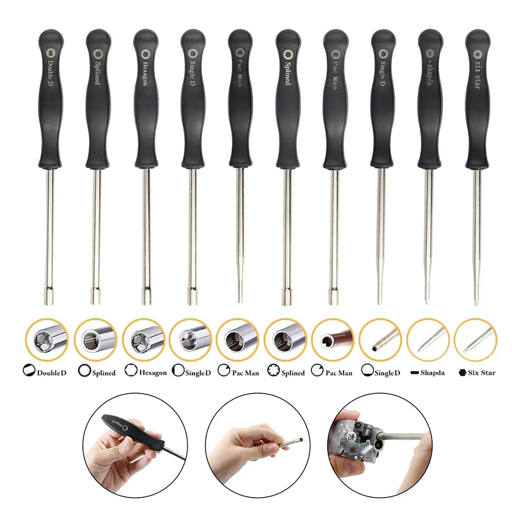 10 PCS Carburetor Adjustment Tool Screwdriver Kit