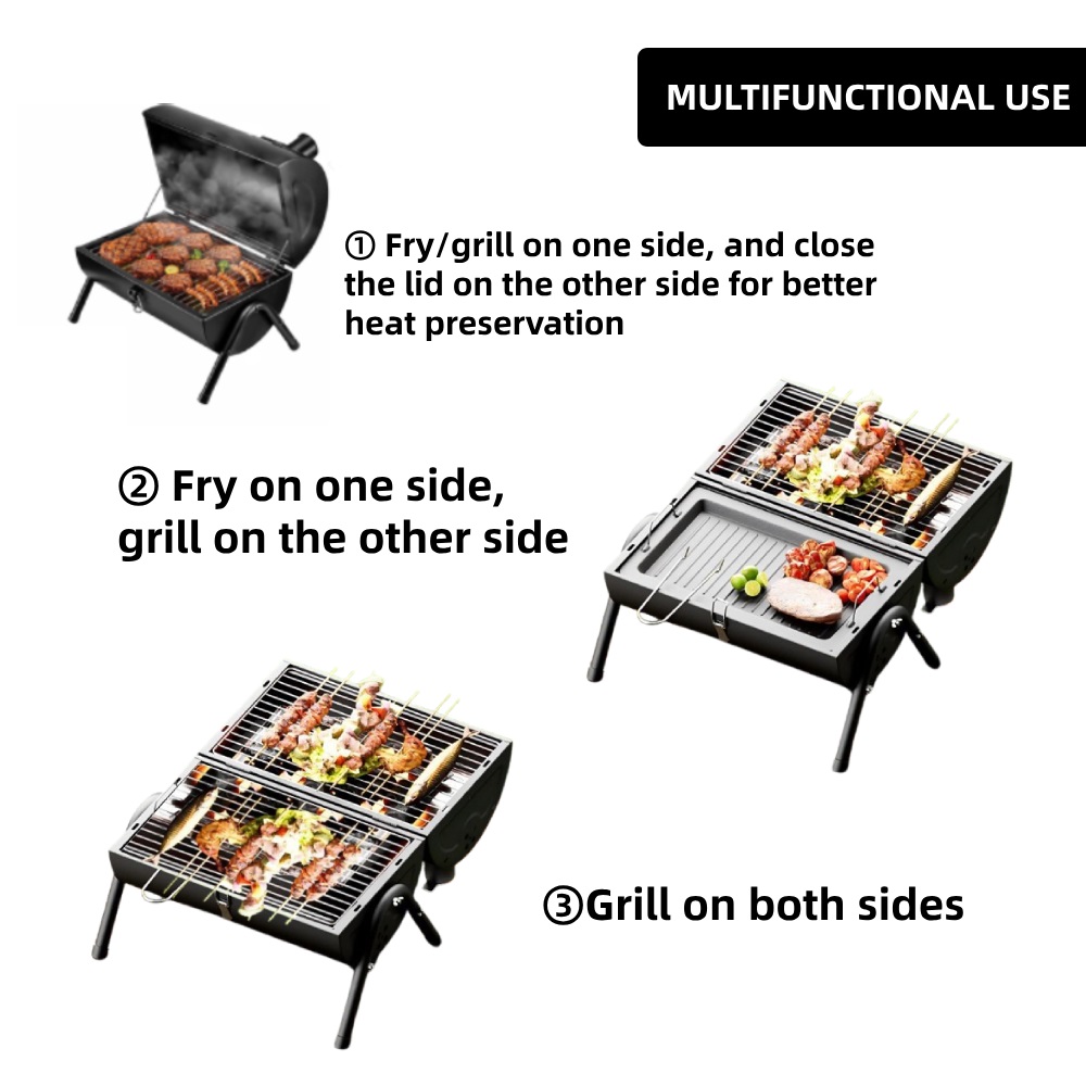 Double Sided Charcoal Grill