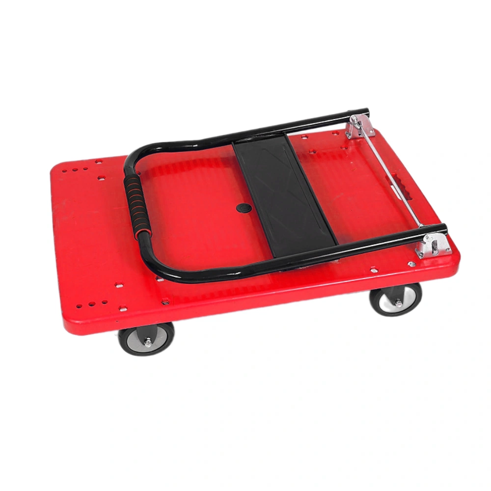 Heavy Duty Platform Truck, Foldable, Red, 661 lbs Weight Capacity