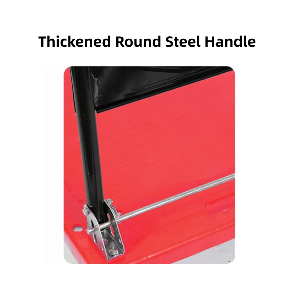 Heavy Duty Platform Truck, Foldable, Red, 661 lbs Weight Capacity