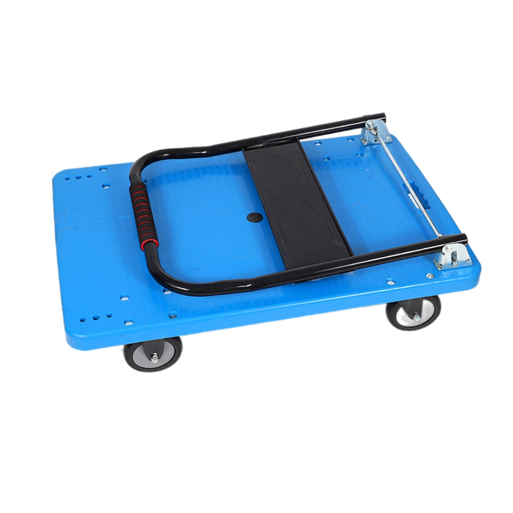 Heavy Duty Platform Truck, Foldable, Blue, 661 lbs Weight Capacity