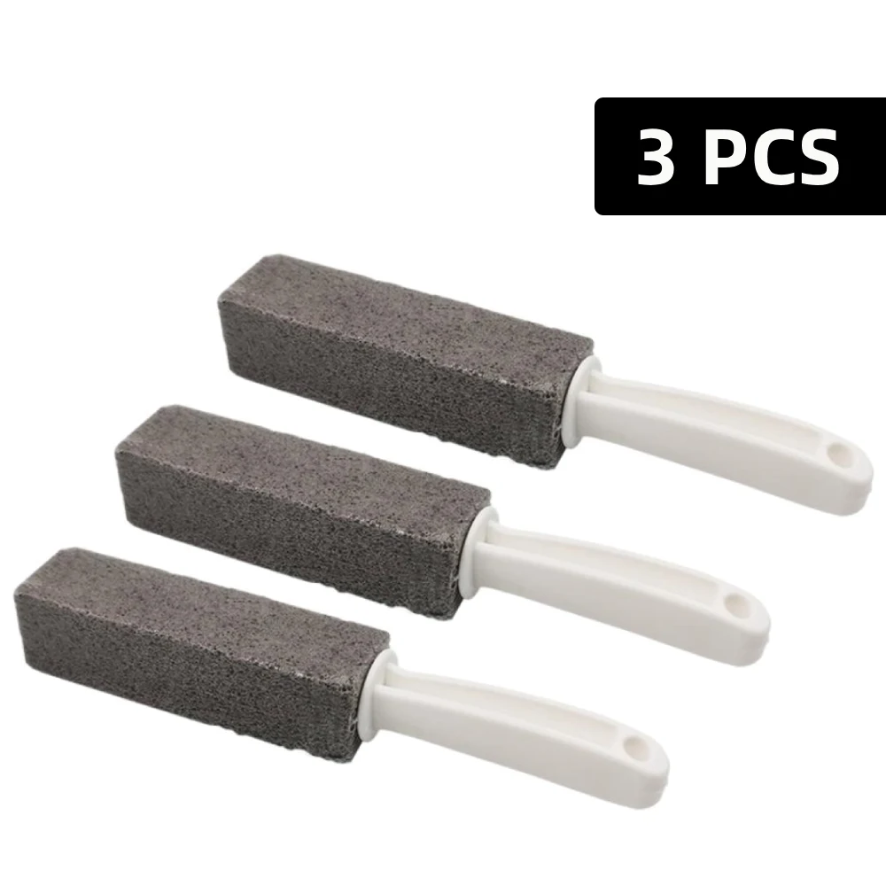 3 PCS Pumice Stone with Handle, for Toilet Bowl Cleaning
