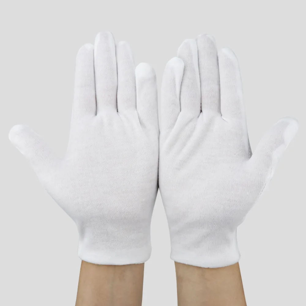 24 Pcs (12 Pair) 100% Pure Cotton White Gloves