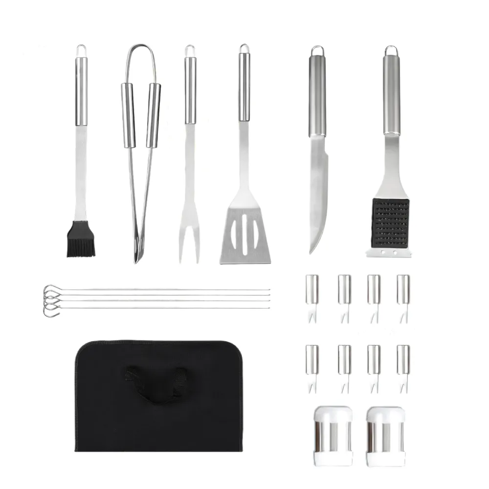 21 PCS Stainless BBQ Grill Tools Set