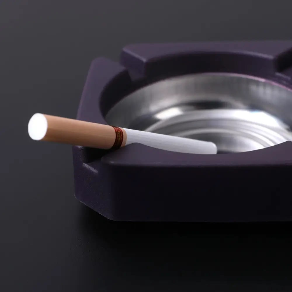 3 PCS Stainless Steel Ashtray, Ultralight, Portable, Square